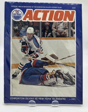 Action Edmonton Oilers Official Program December 4 1983 VS. Islanders